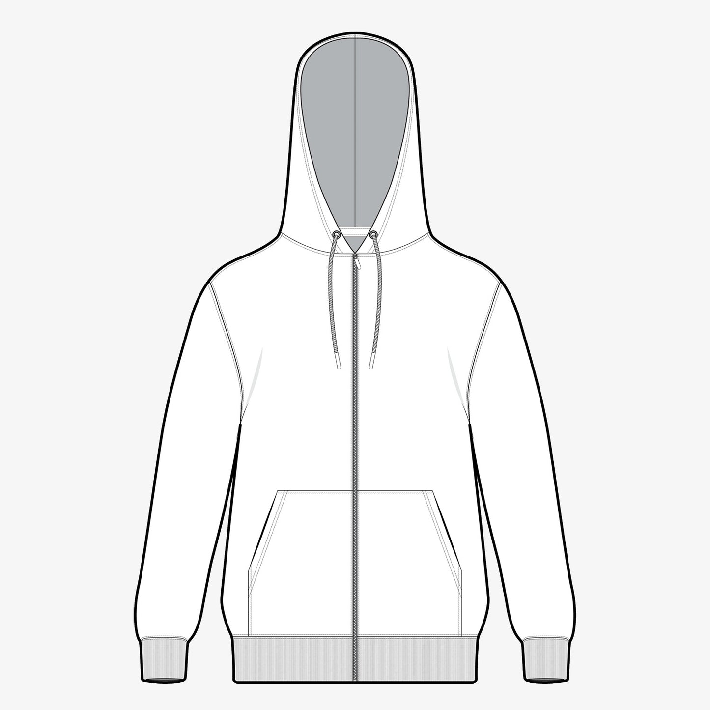 Classic-Fit Full zip Hoodie TECH PACK