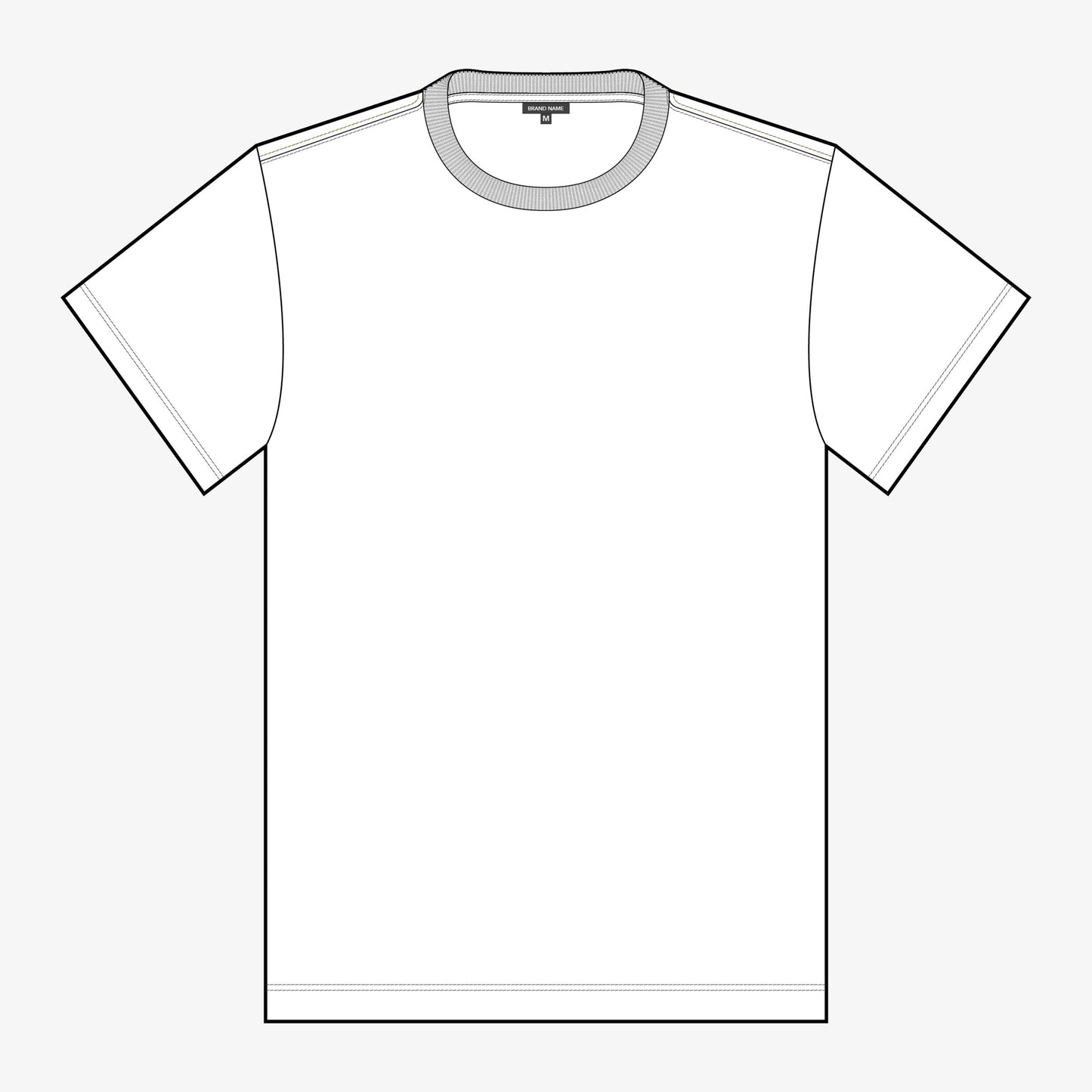 Classic Fit Short Sleeve T-shirt 2D CADS