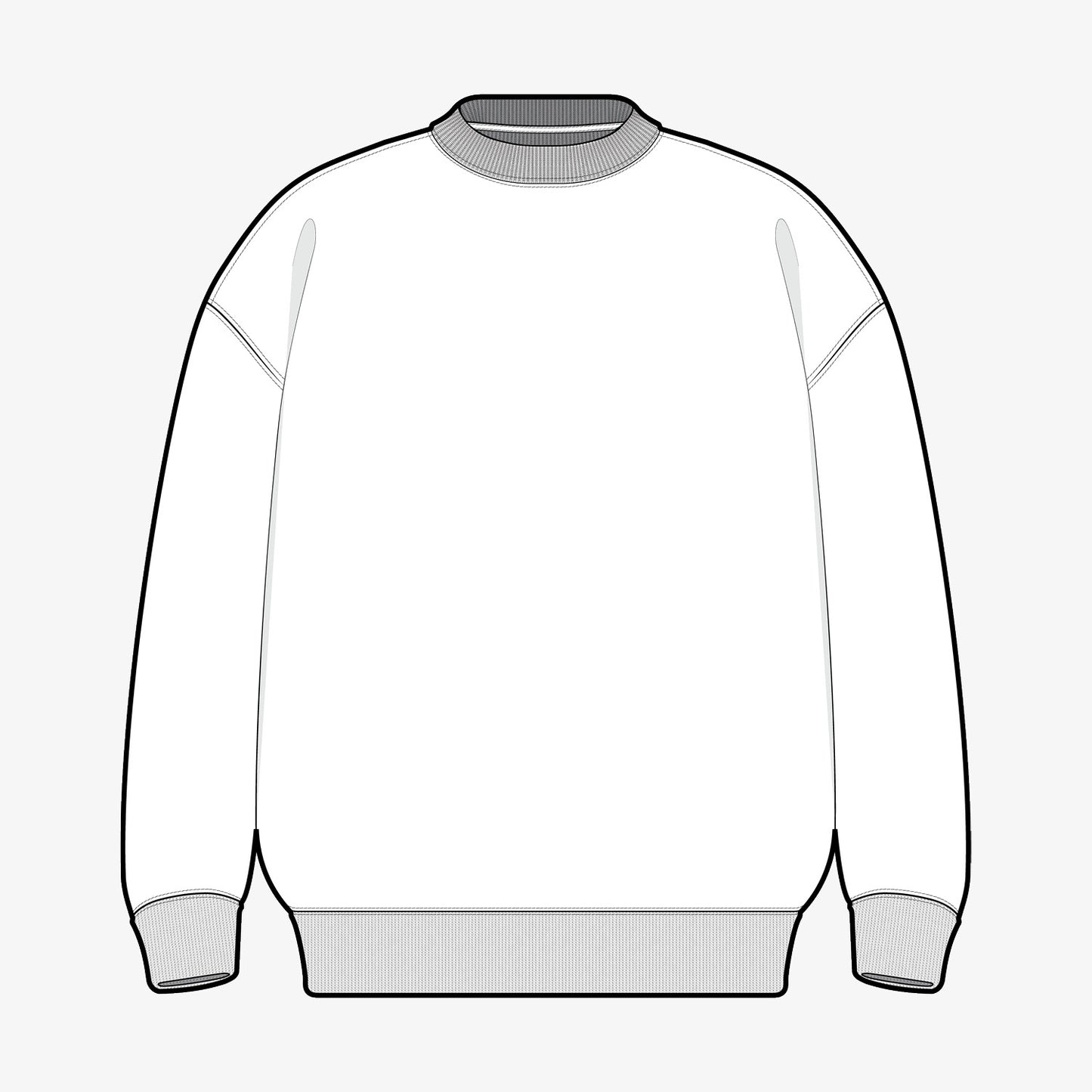 Oversized Crew Neck Sweatshirt TECH PACK