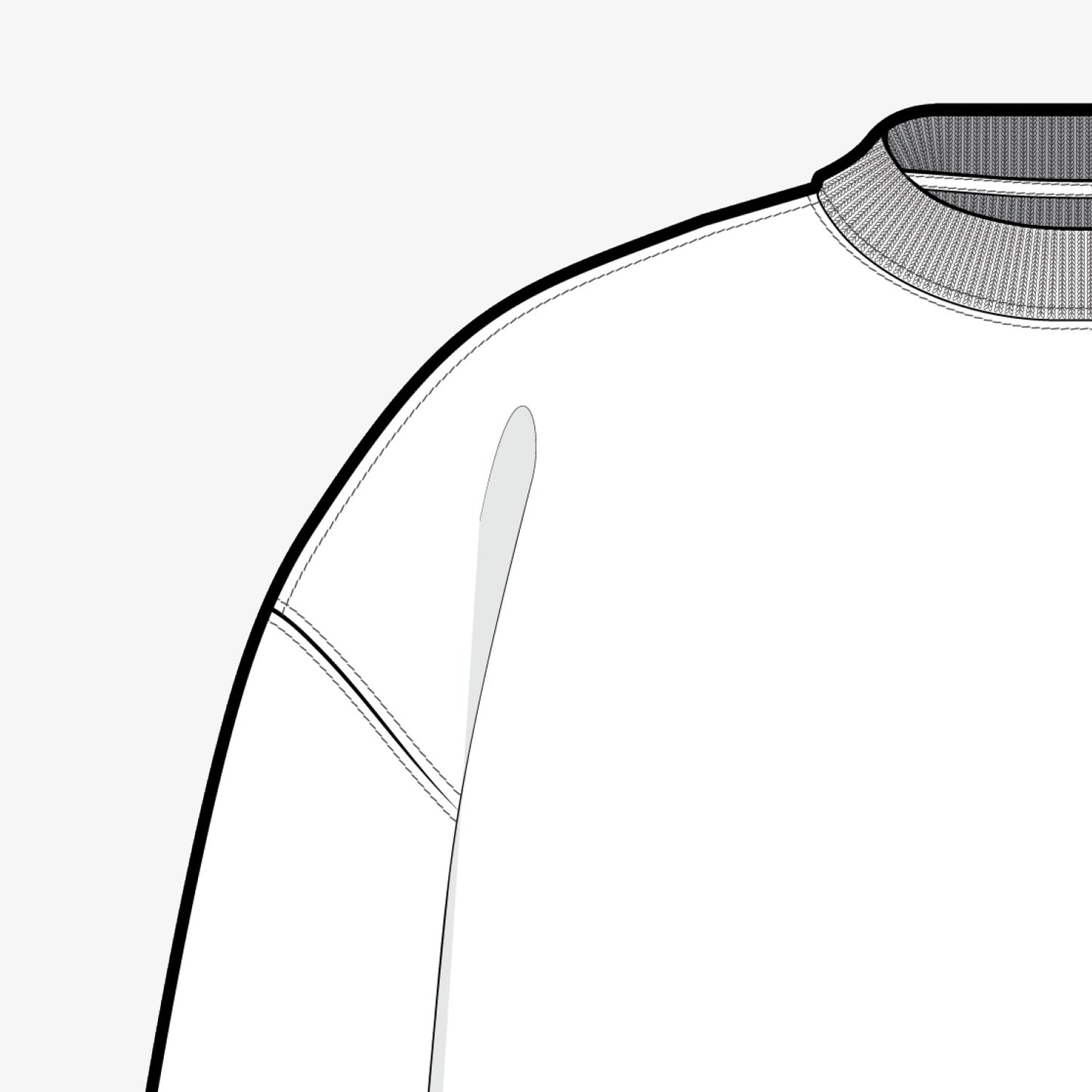 Oversized Crew Neck Sweatshirt TECH PACK