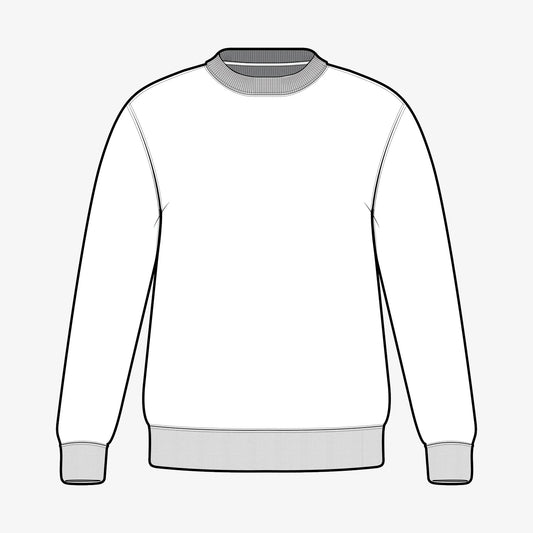 Classic-Fit Crew Neck Sweatshirt 2D CADS