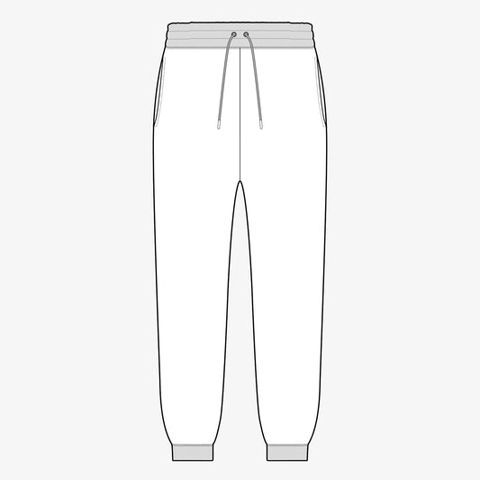 Classic Joggers with rib trim 2D CADS