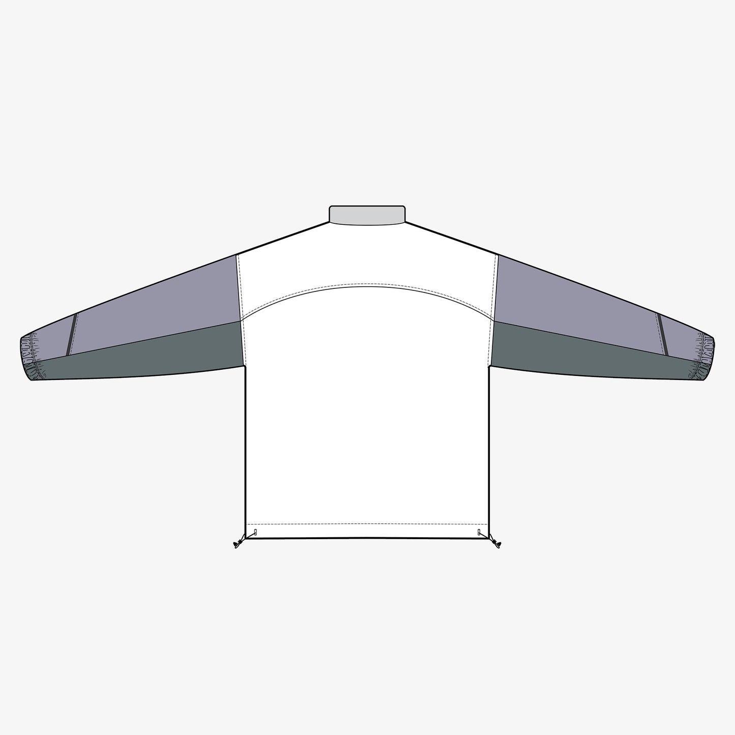 Full Zip Performance Jacket 2D CADS