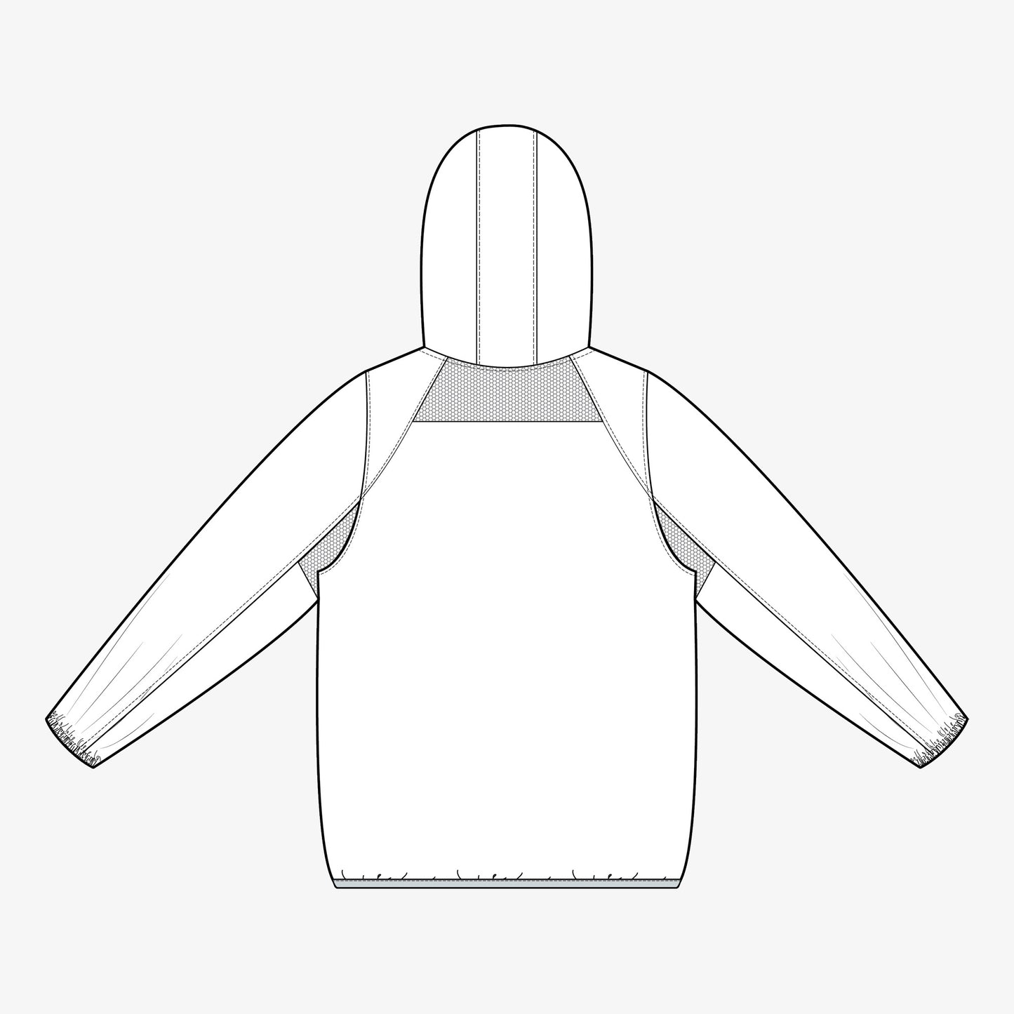 Full Zip Performance Jacket with Hood PATTERN