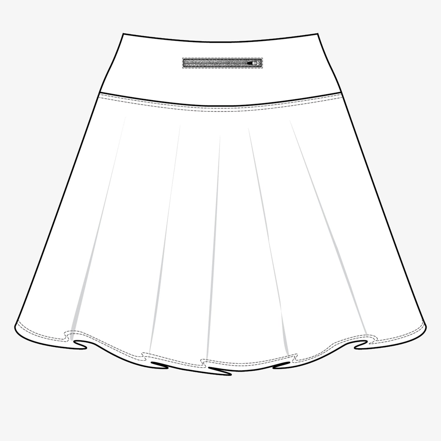 High-rise tennis skirt TECH PACK