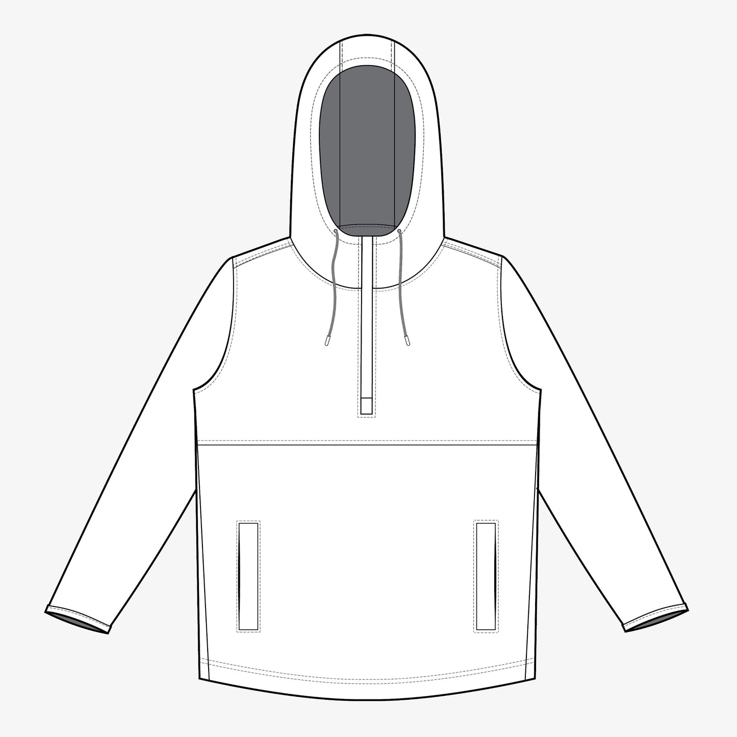 Half Zip performance jacket PATTERN