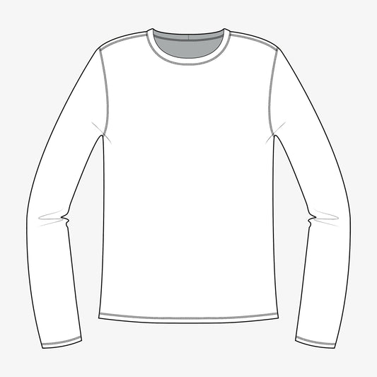 Performance Long Sleeve t-shirt 2D CADS